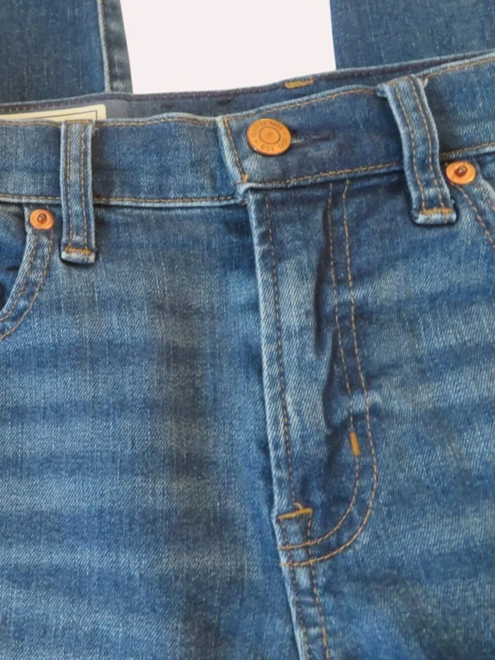 GAP -Women's Mid Rise True Skinny Jeans, Size 28 (6R), GUC - Picture 6 of 13